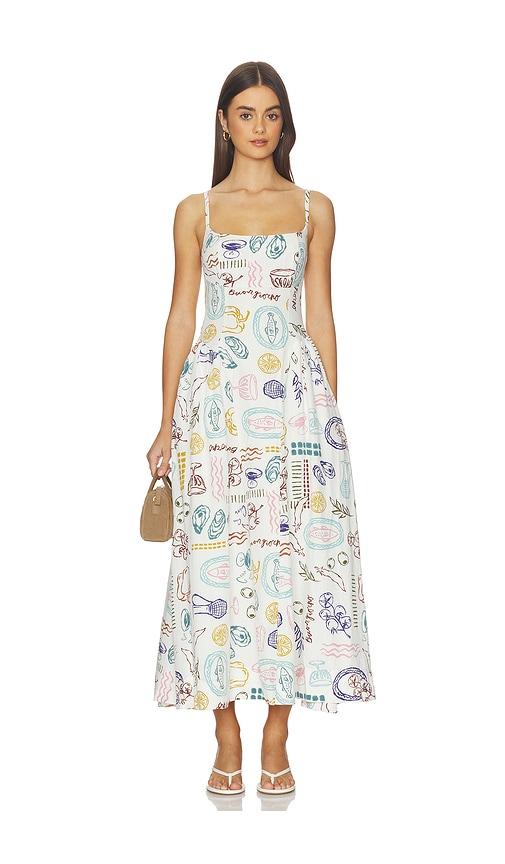 astr the label ansley dress in white.