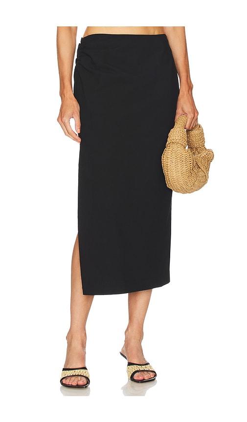 astr the label asha skirt in black.