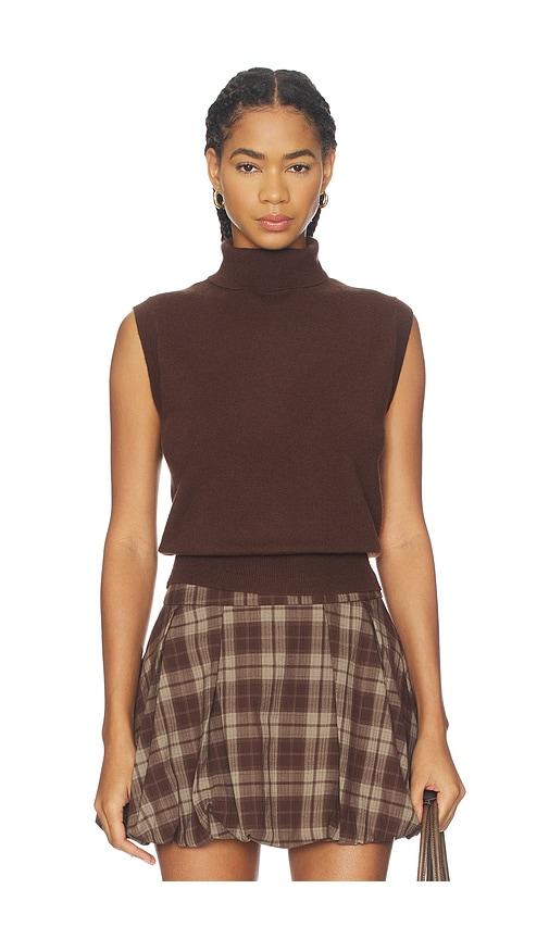 astr the label avah sweater in brown.