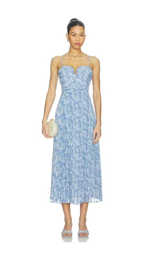 astr the label bayley dress in blue.