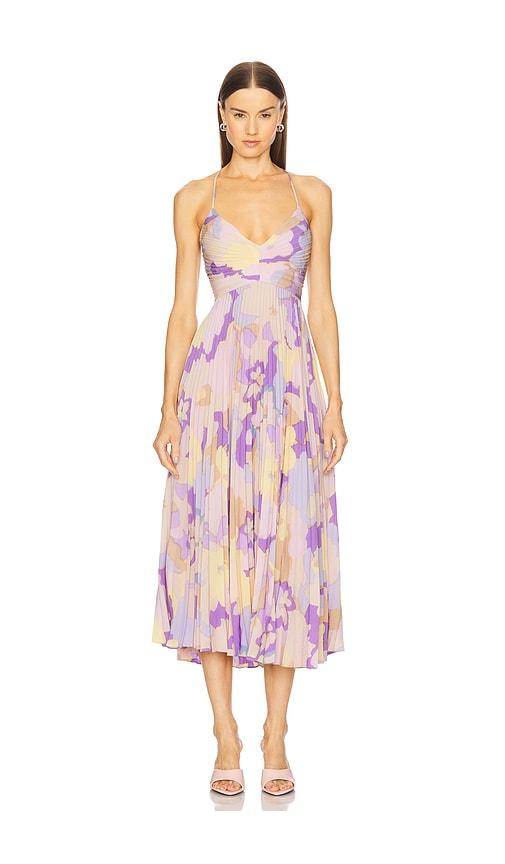 astr the label blythe dress in purple.