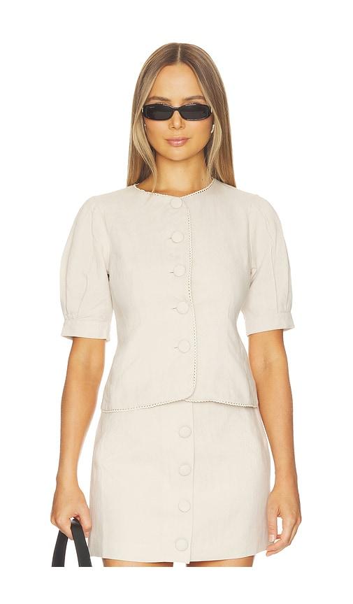 astr the label cailey top in neutral.