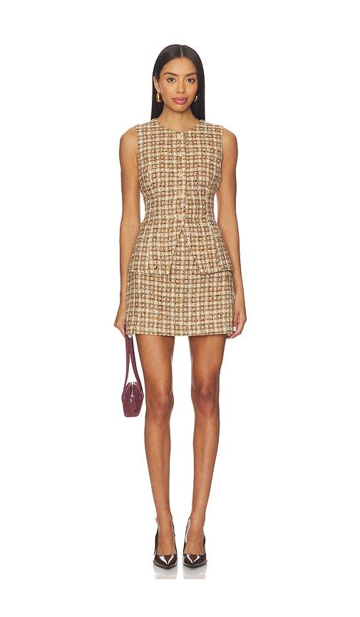 astr the label dilone dress in tan.