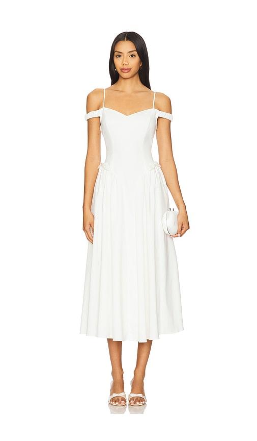 astr the label elvinia dress in white.