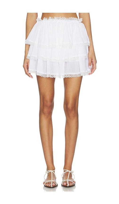 astr the label genever skirt in white.