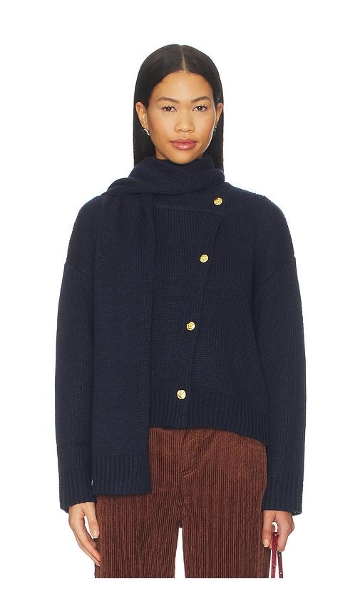 astr the label jackeline cardigan in navy.