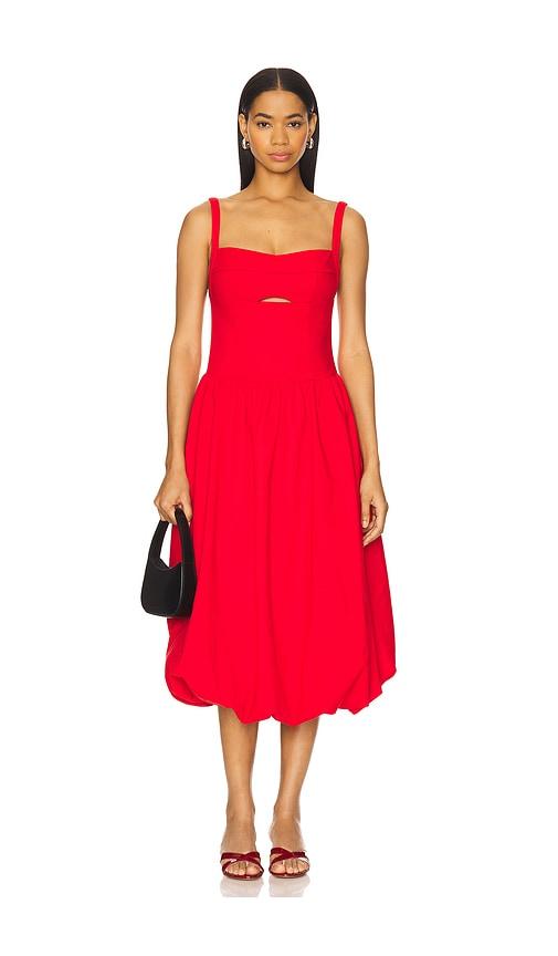 astr the label jevi dress in red.