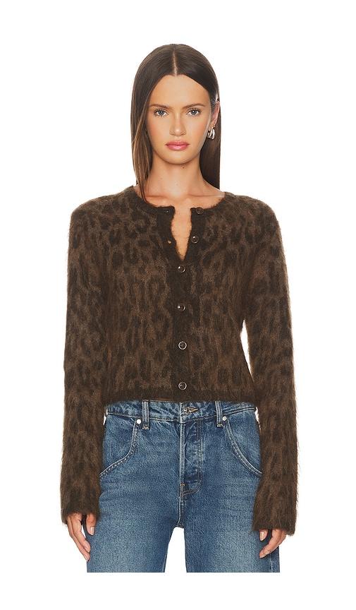 astr the label katria cardigan in brown.