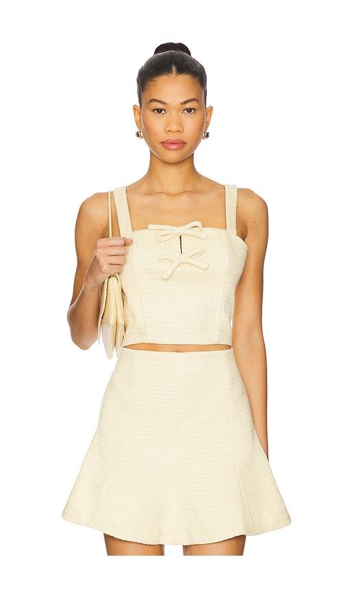 astr the label kiona top in lemon.