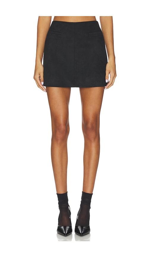 astr the label laudine skirt in black.