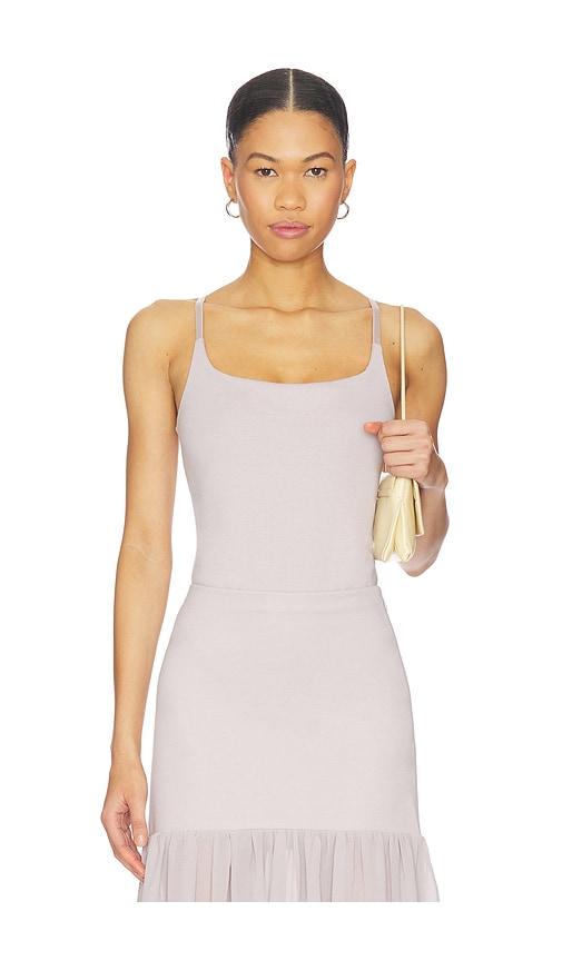 astr the label leikyn bodysuit in lavender.