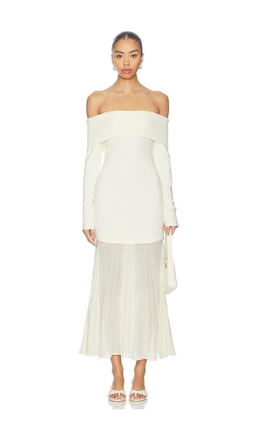 astr the label lidia dress in cream.