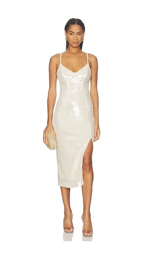 astr the label liese dress in cream.