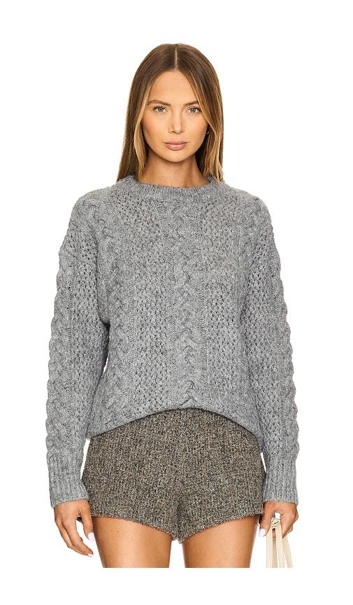 astr the label lisabeth sweater in grey.
