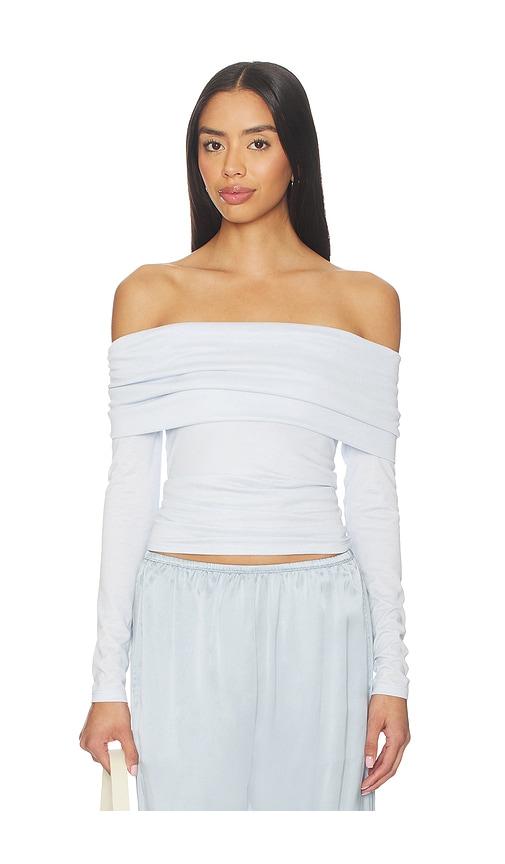 astr the label margie top in baby blue.