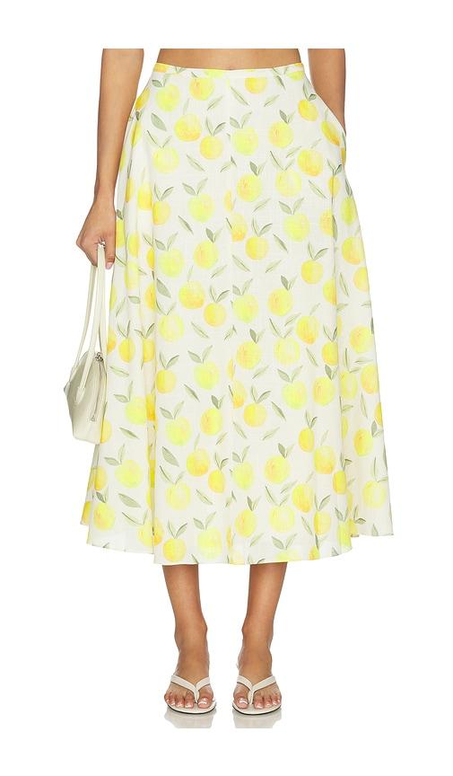 astr the label myria skirt in white.
