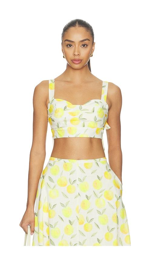 astr the label myria top in white.