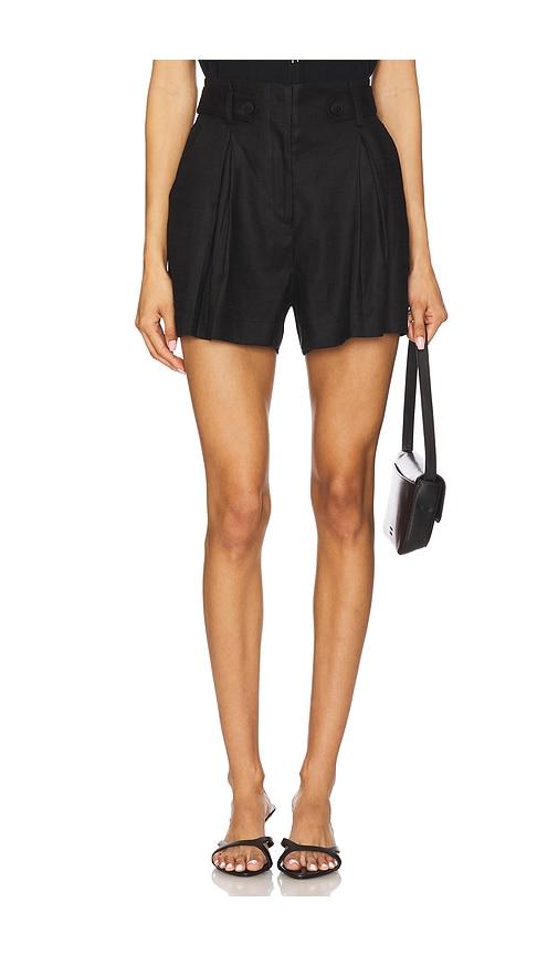 astr the label ollie shorts in black.
