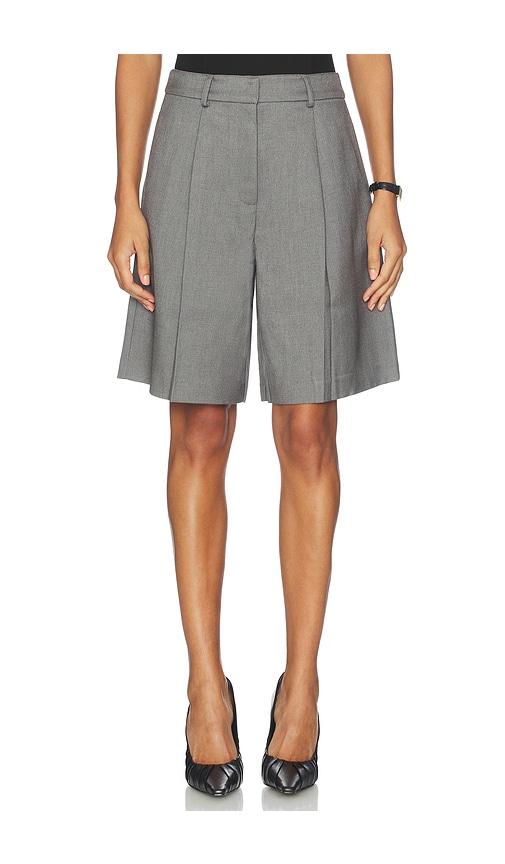 astr the label quillie shorts in grey.