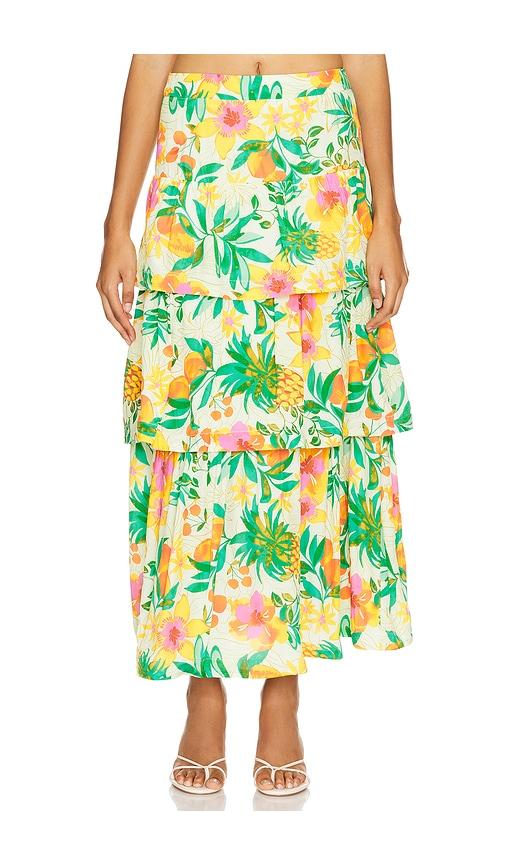 astr the label rooni skirt in green.