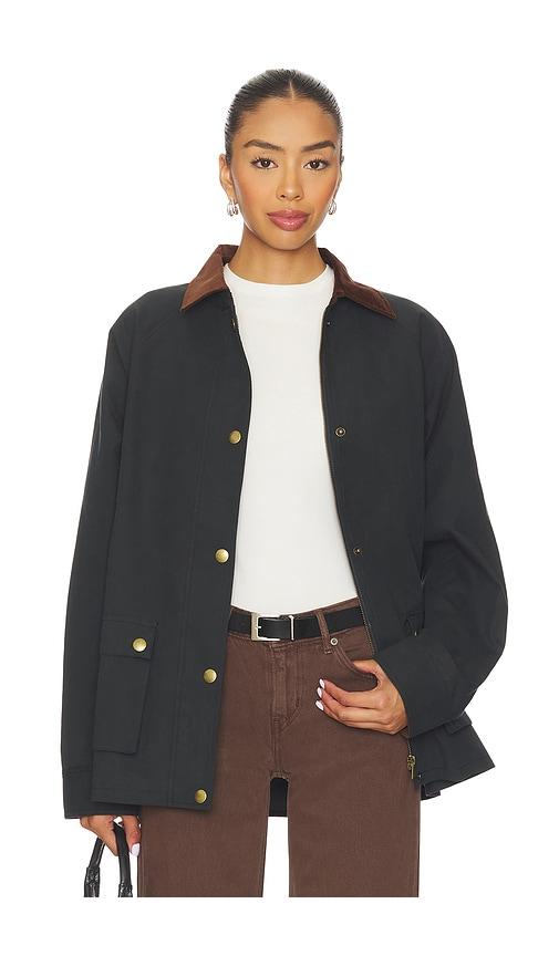 astr the label rylan jacket in navy.