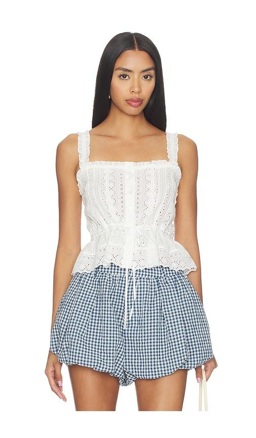 astr the label saanvi top in white.