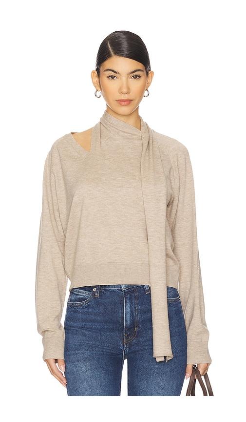 astr the label silvana sweater in taupe.