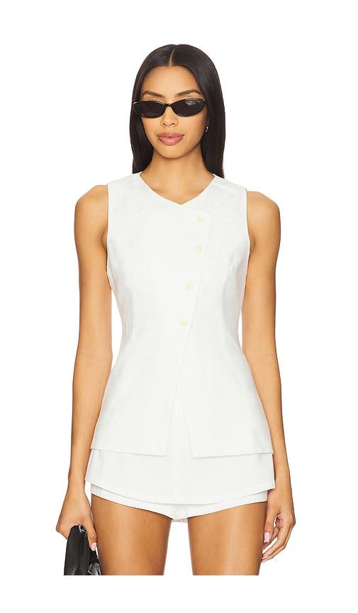 astr the label sonja vest in white.