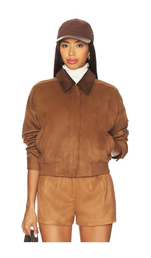 astr the label sorine jacket in brown.