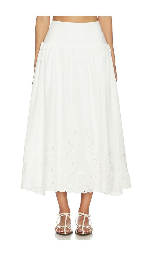 astr the label stevie skirt in white.