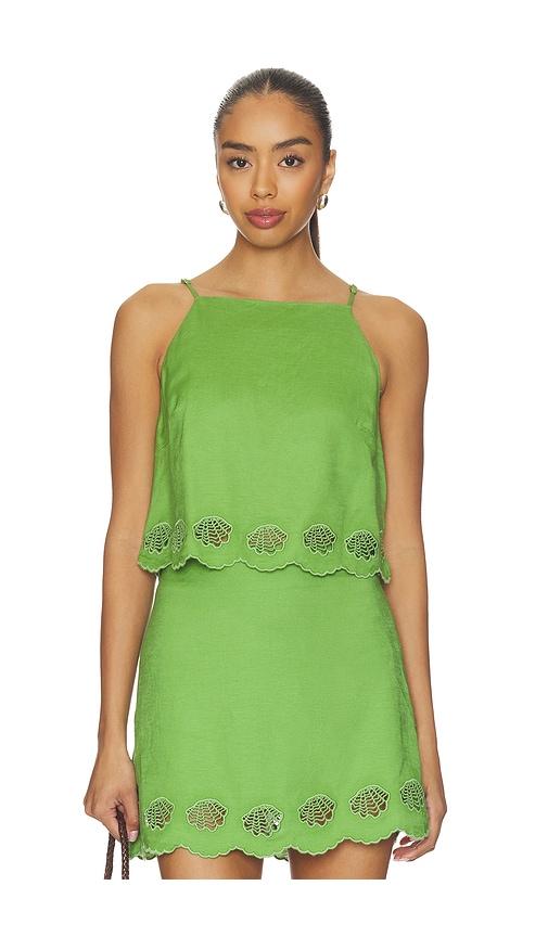 astr the label taniya top in green.