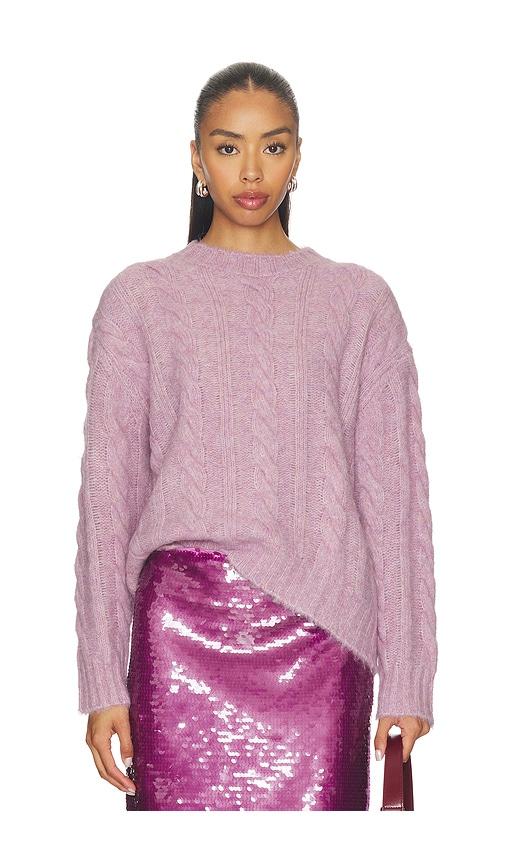 astr the label violetta sweater in lavender.
