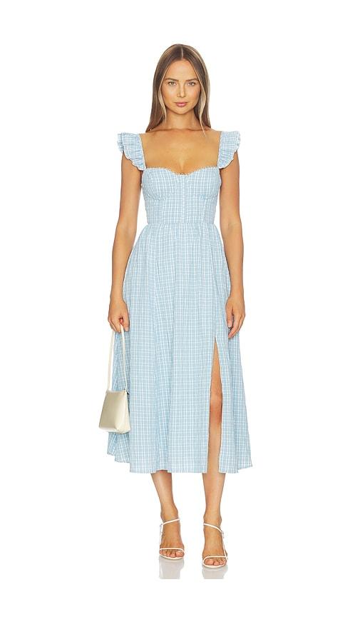 astr the label wedelia dress in baby blue.