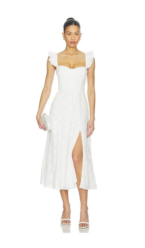 astr the label wedelia dress in white.