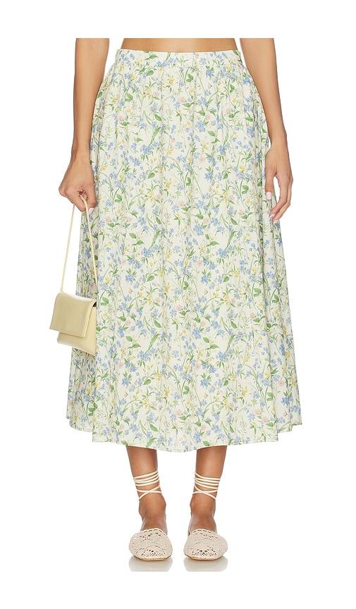 astr the label wylda skirt in green.