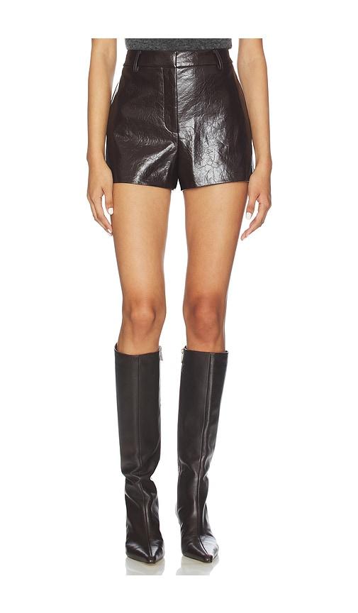 astr the label wynn shorts in brown.