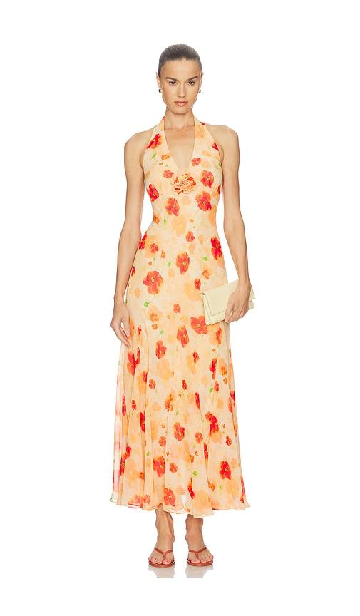 astr the label yasmeen dress in orange.