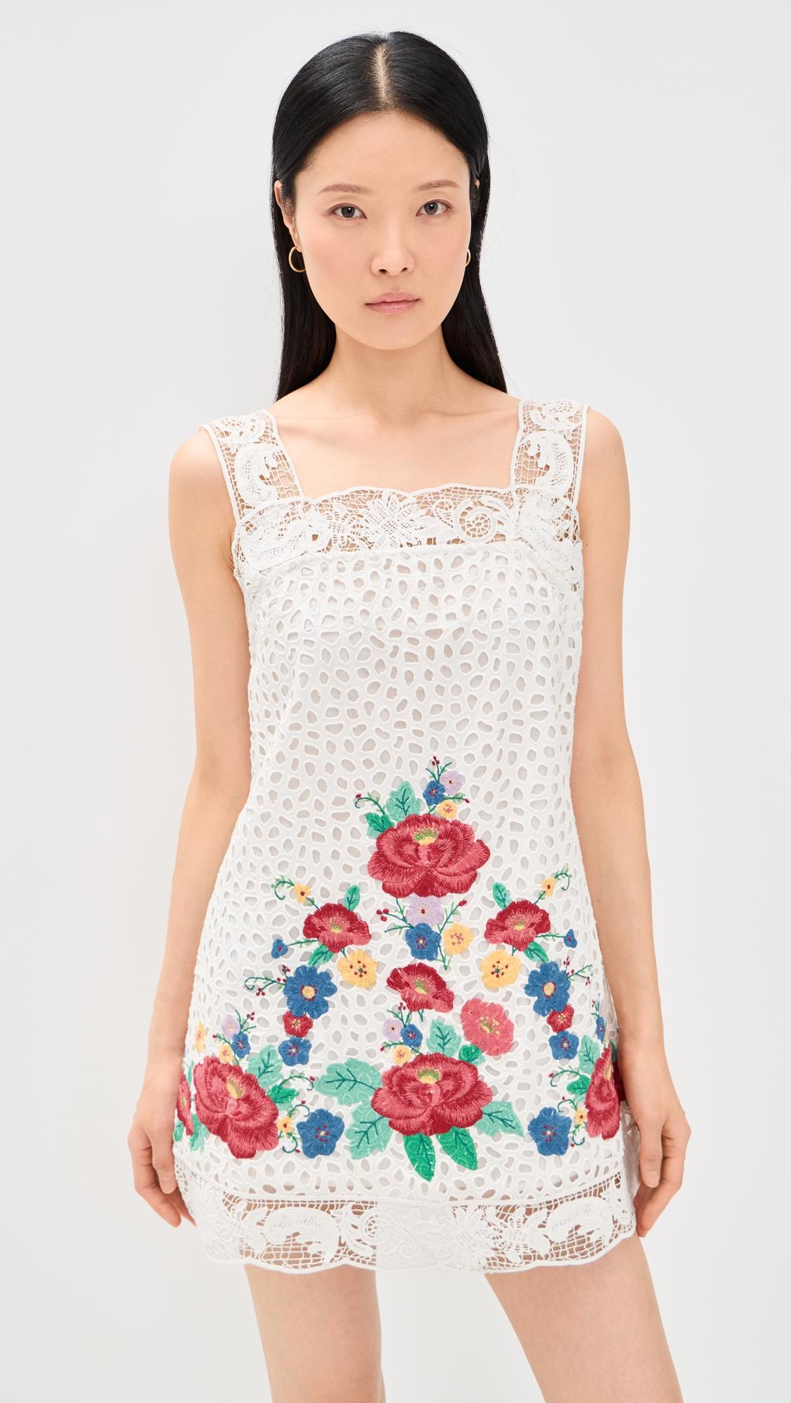 astrid embroidery tank dress