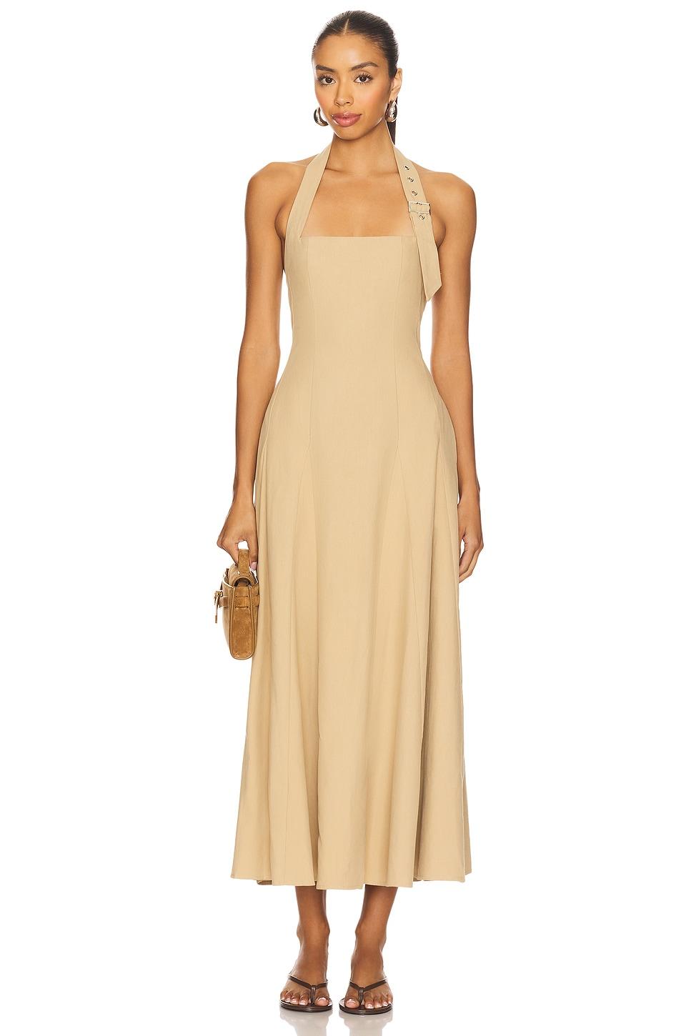 astrid halter midi dress
