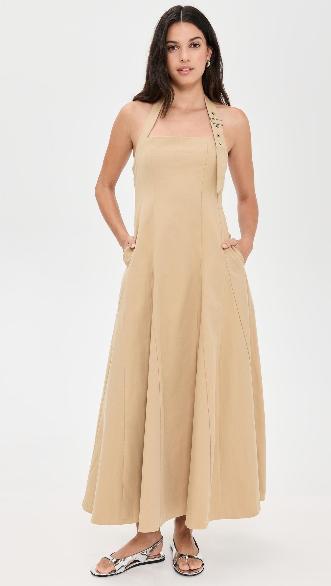 astrid halter midi dress