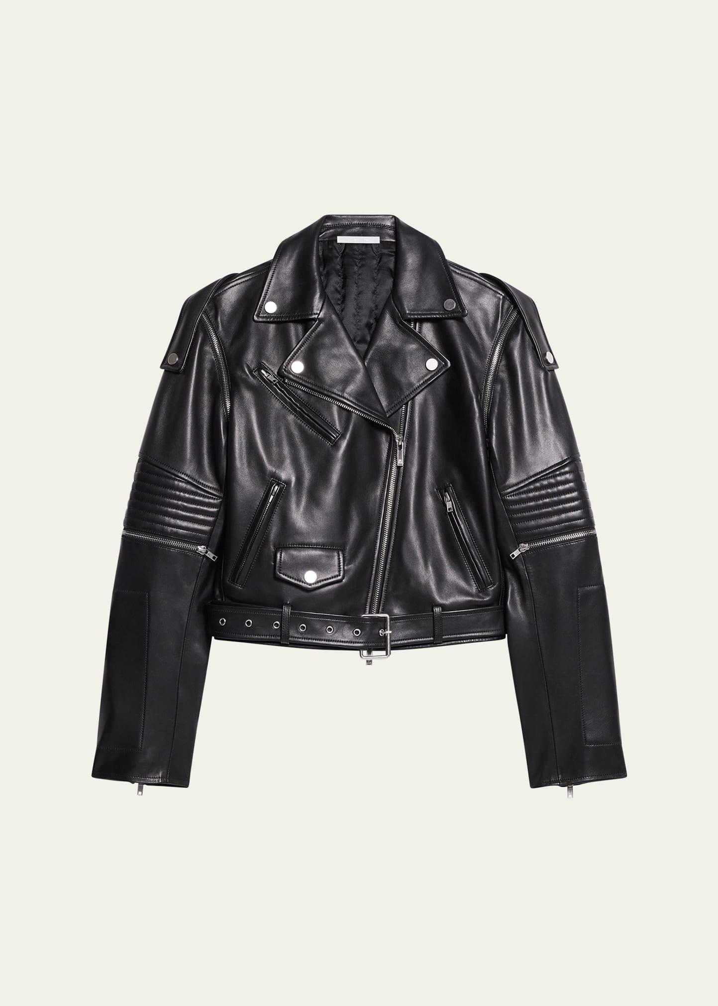 astro convertible leather biker jacket