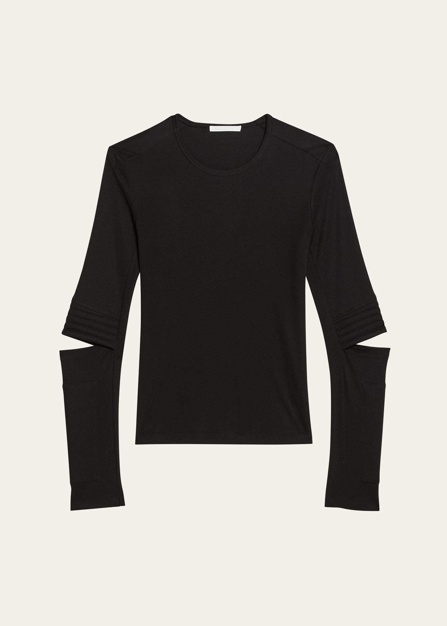 astro cut-out crewneck top