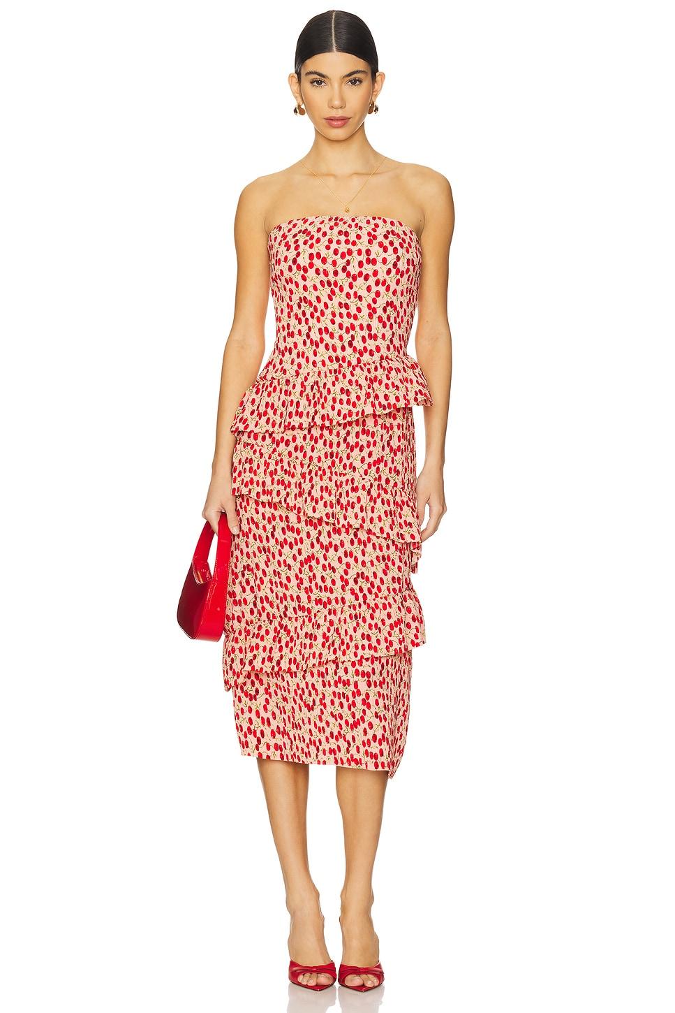 asym tiered ruffle dress