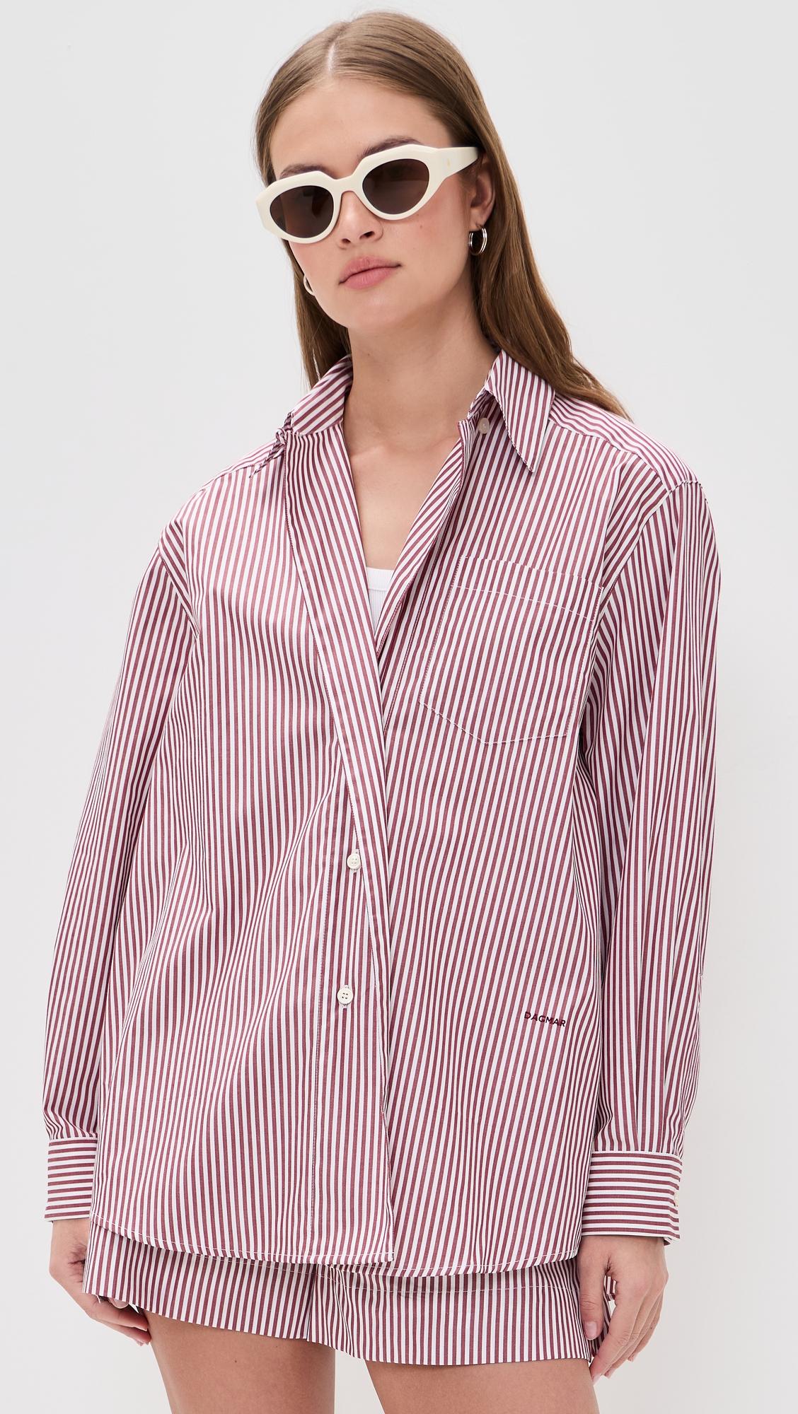 asymmetric collared shirt