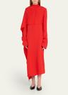 asymmetric scarf dress
