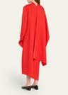asymmetric scarf dress