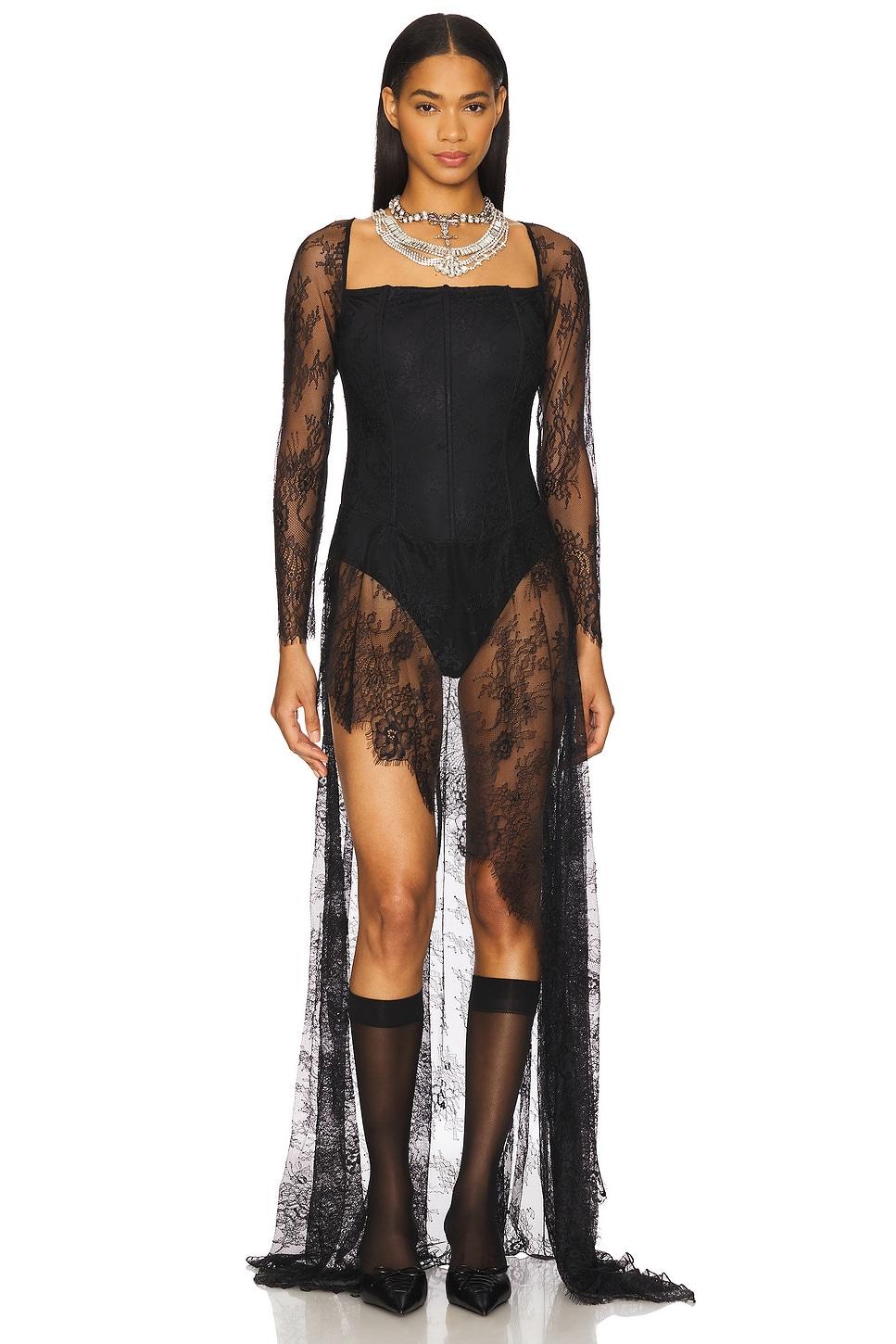 asymmetrical corset lace dress