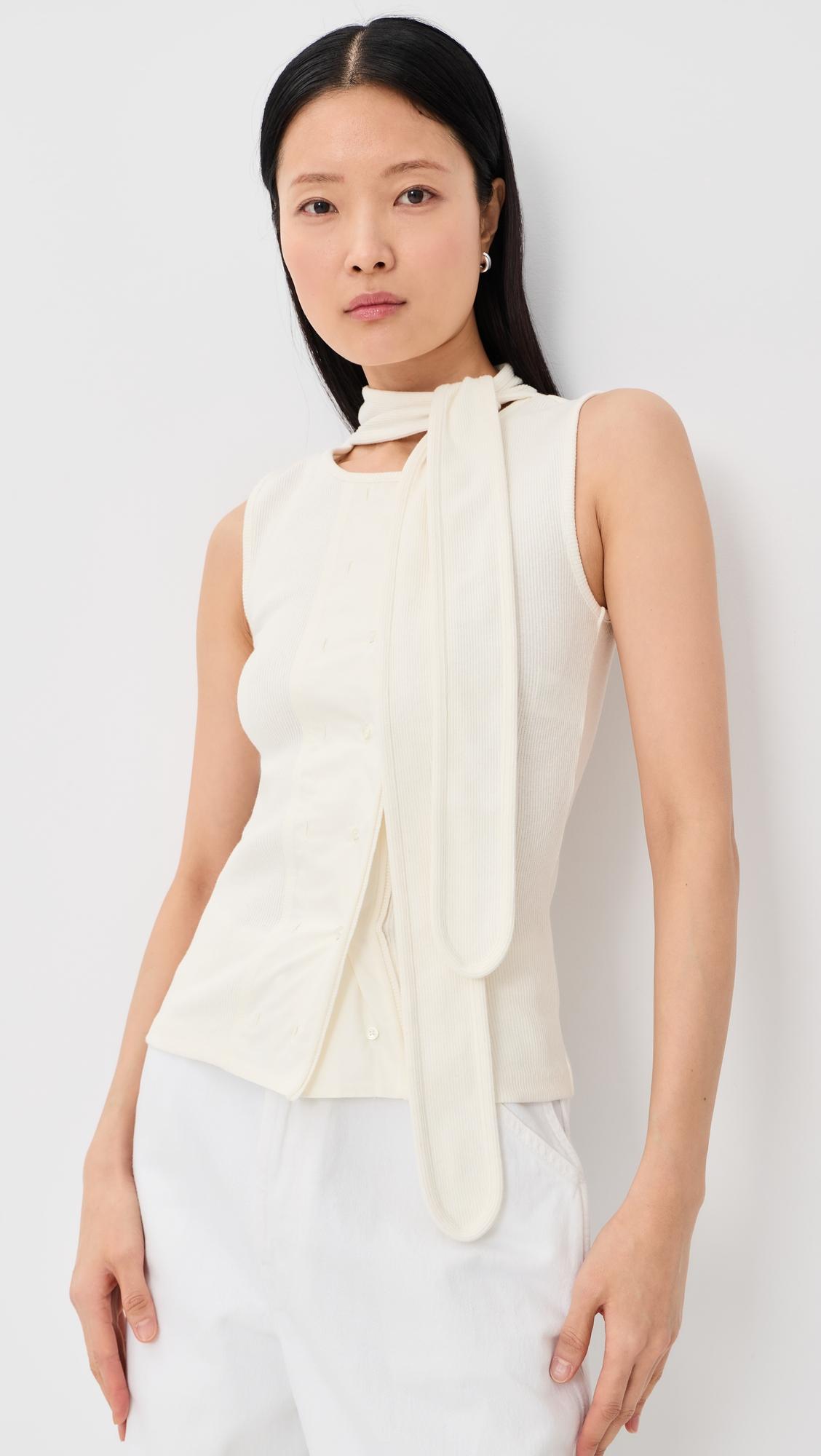 asymmetrical fitted top