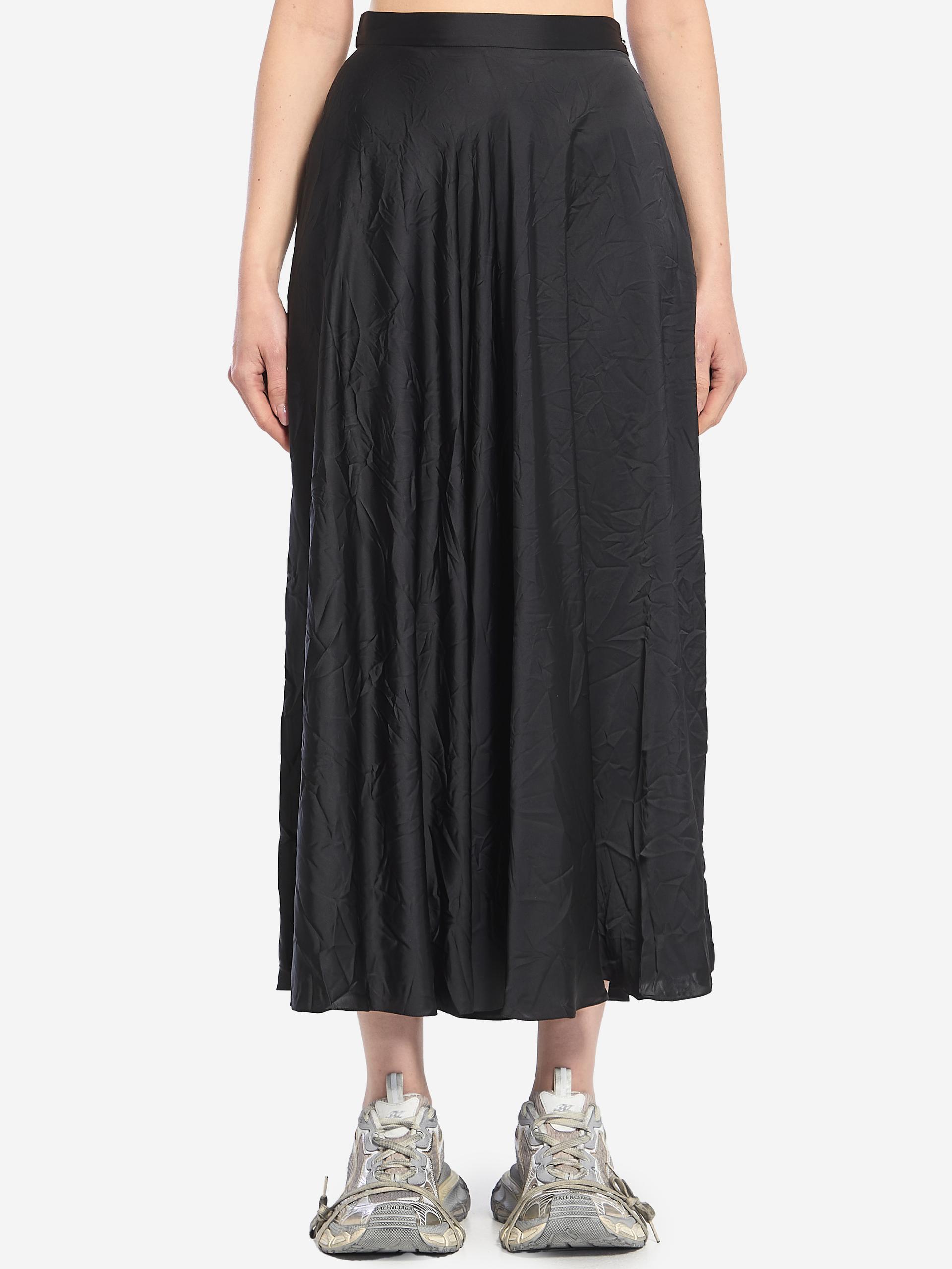 asymmetrical midi skirt
