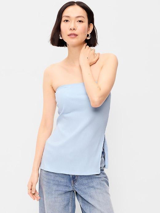 asymmetrical tube top